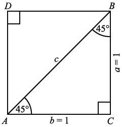 45-45-90 triangle